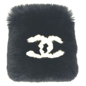 CHANEL Black Logo Bracelet